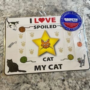 I L❤️VE MY CAT Magnetic Photo Frames